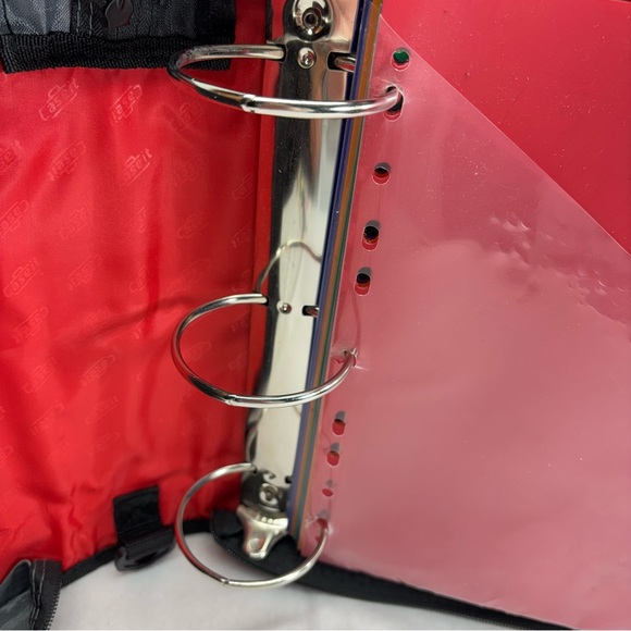 Red and‎ Gray Zippered Binder - Picture 3 of 7